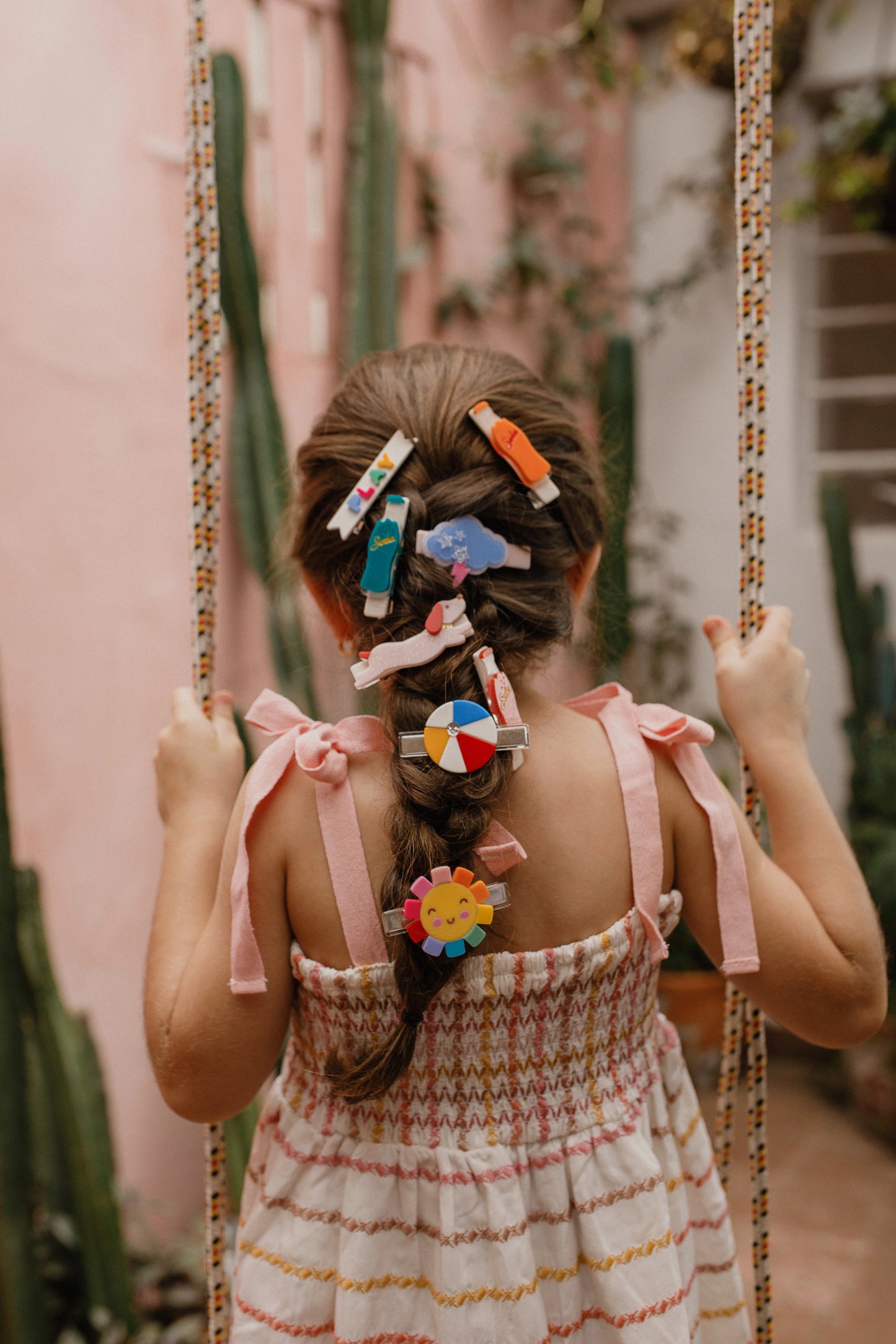 Sun Colorful and Storm Cloud Hair Clip Set