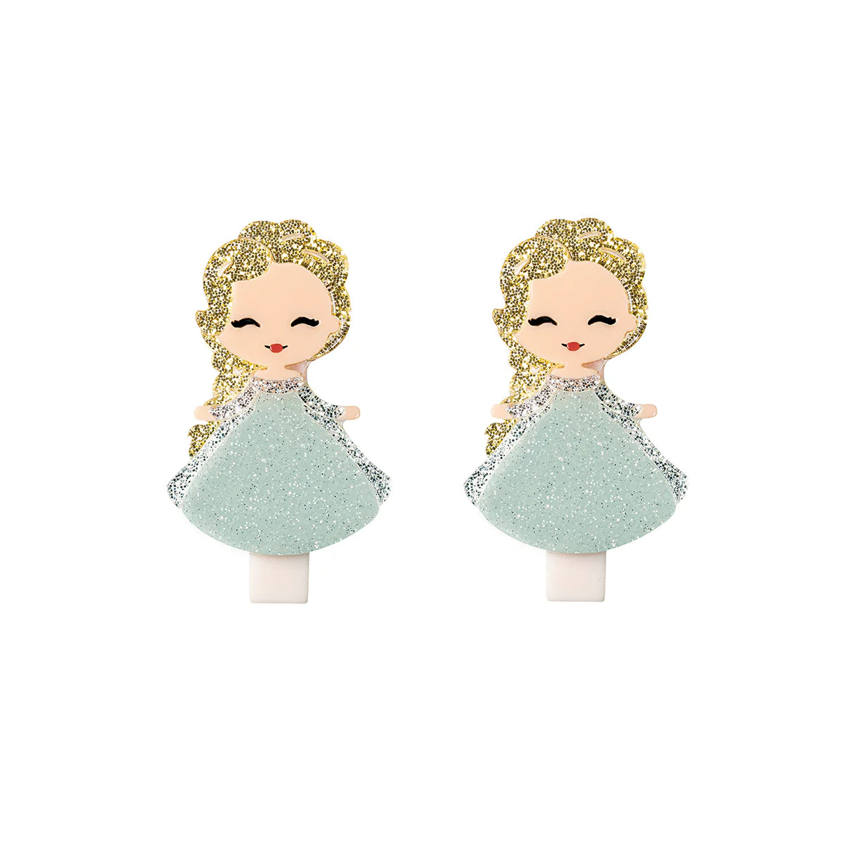 Cute Doll Gold Hair Alligator Clips