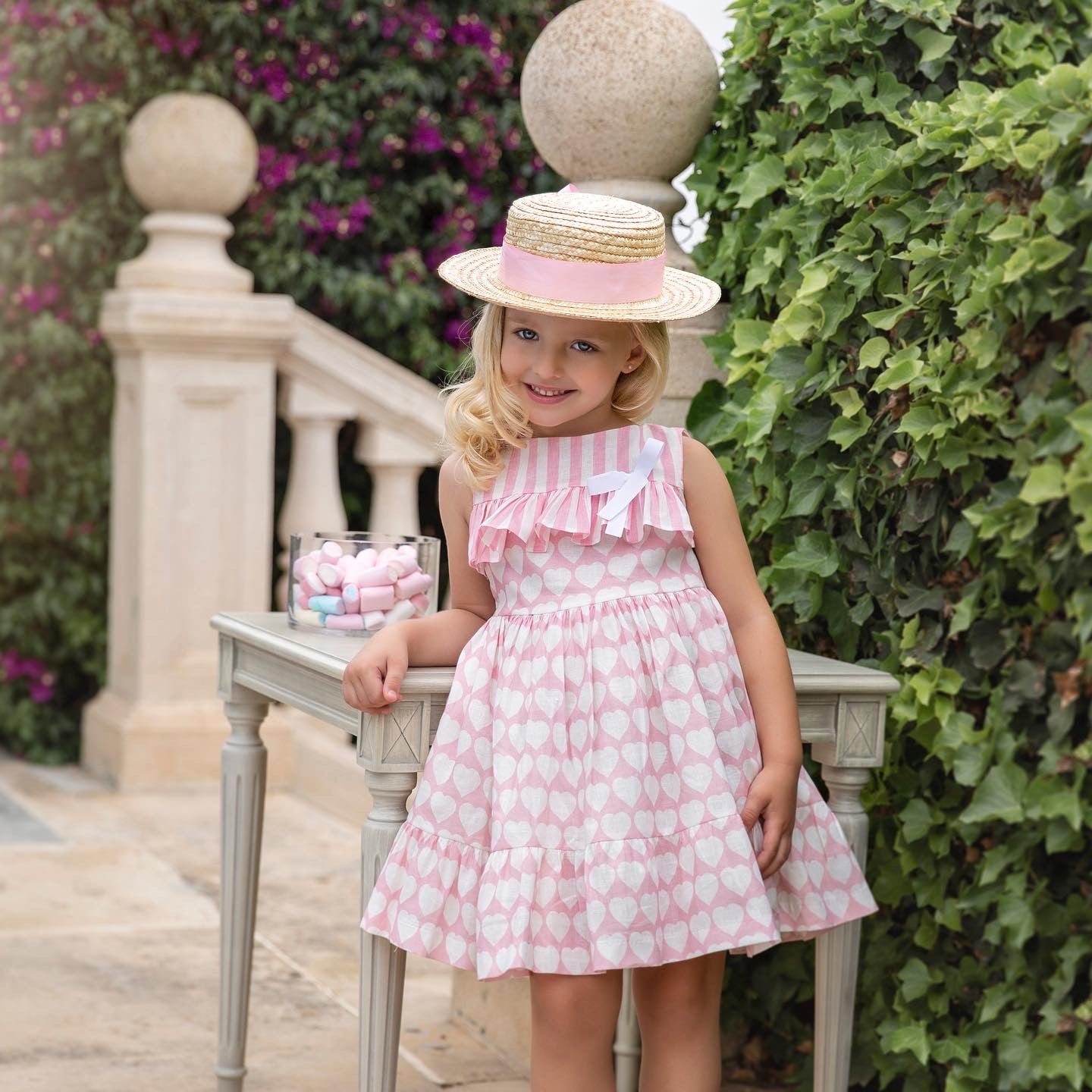 Vestido Corazones niña