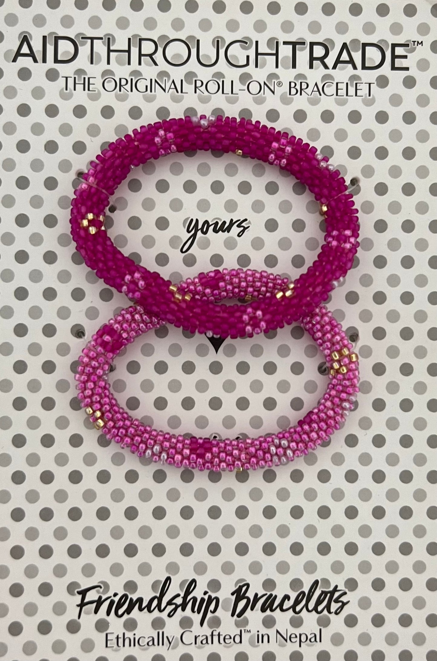 Friendship Rollies Bracelets - Flower Power Pinky