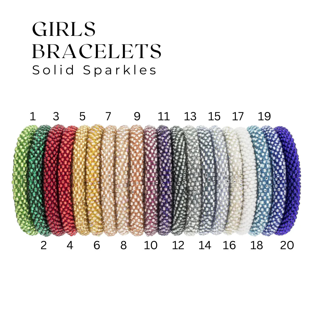 Solid Sparkles - Girls Bracelets-(Qty. 1)